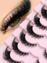 GROINNEYA Cat Eye Lashes Natural long Clear Band Lashes Winged End Eye Elongated Eyelashes Faux Mink Eyelashes Makeup